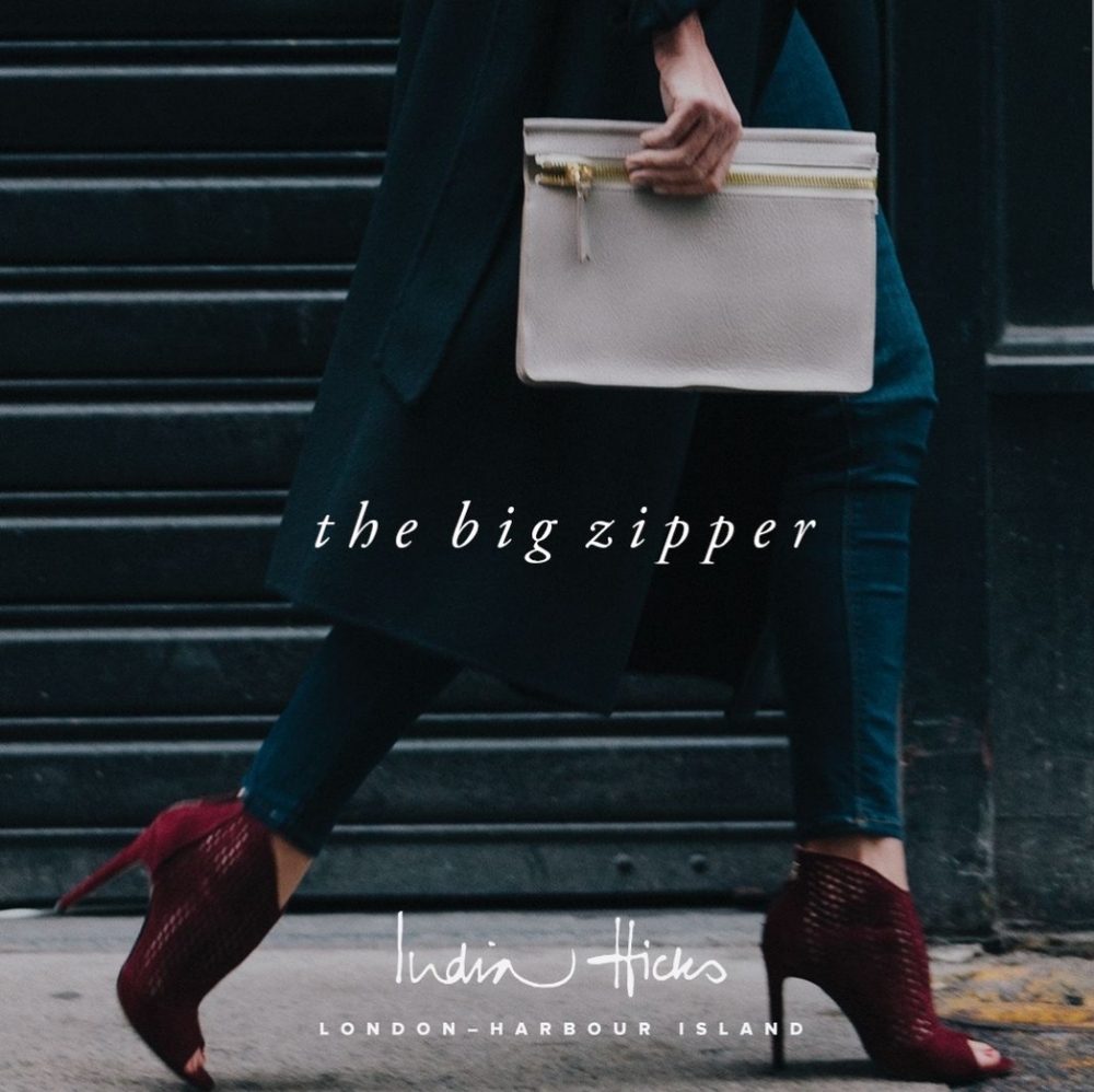 INDIA HICKS The Big Zipper- BLACK